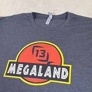 13 Fishing / Rapala Megaland Jurassic Theme T-Shirt Mens 2XL